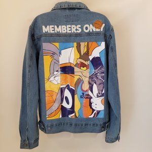 “Members Only” Looney Tunes Space Jam:  A New Legacy, Denim Jean Jacket,…